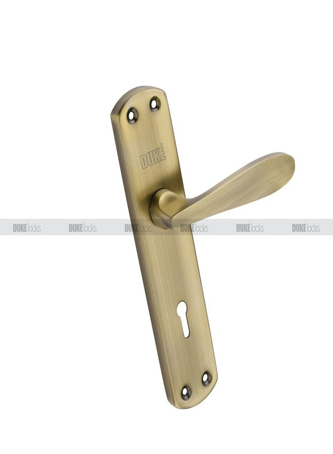 دوق طقم مقابض أبواب Duke Mortise | قفل مقبض باب للأبواب الرئيسية والداخلية | MH-624 BA KY | آلية قفل بستة أذرع | مزلاج قابل للعكس | قفل للأبواب الخشبية (تشطيب نحاسي عتيق غير لامع) - Image 5